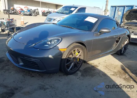 2019 Porsche 718 Cayman from USA, damaged, VIN WP0AA2A86KS260721